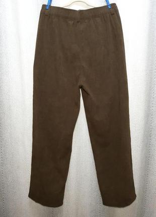 Вельветовые коричневые штаны, брюки джоггеры2 фото