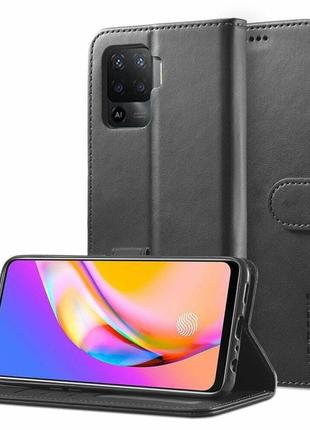 Чохол книжка imeeke для oppo reno 5 4g / 5g колір чорний1 фото