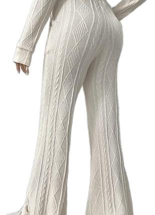 Широкие текстурные брюки shein