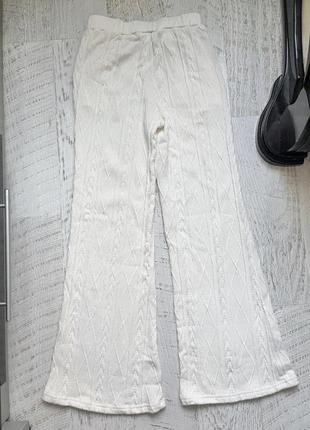 Широкие текстурные брюки shein9 фото