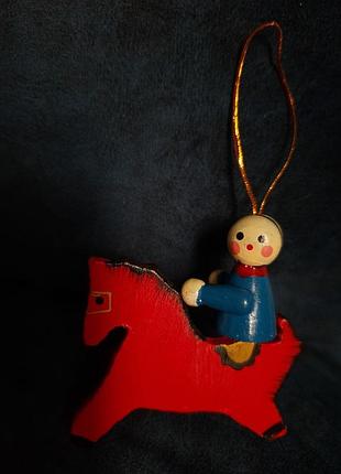 Винтажная старая деревянная игрушка5 фото