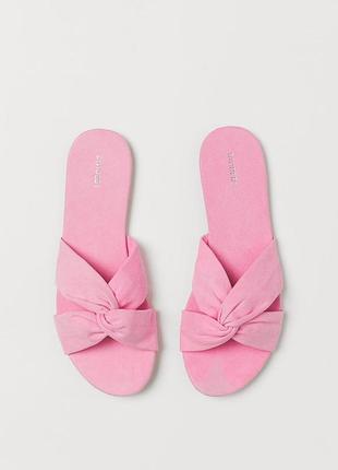 Шльопанці капці  яскраві неонові рожеві h&m