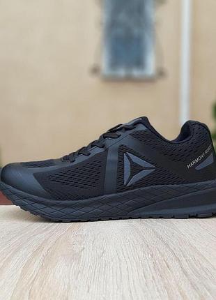 Чоловічі кросівки | reebok harmony road 3 | чорні | текстиль сітка, :44