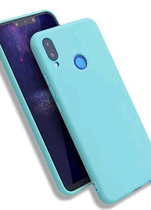 Чохол candy silicone для huawei honor 8x колір бірюзовий