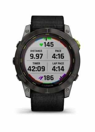 Cмарт-часы garmin enduro 2, saph, carbon gray dlc ti w/black ultrafit band3 фото