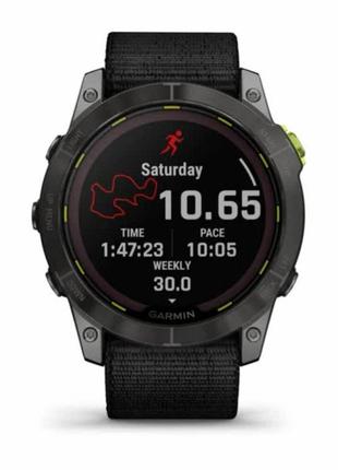 Cмарт-часы garmin enduro 2, saph, carbon gray dlc ti w/black ultrafit band4 фото