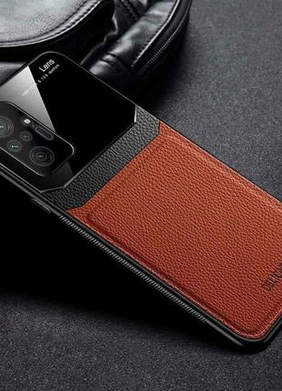 Чохол бампер delicate на xiaomi redmi note 10 pro колір коричневый