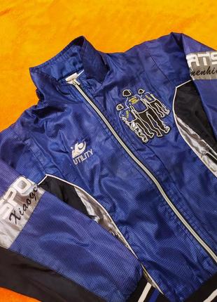 Очень классная спортивная куртка олимпийка синего цвета на мальчика 9-11 лет3 фото