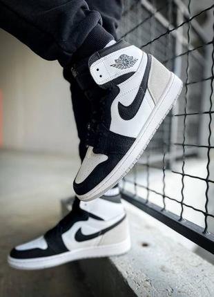 Кроссовки nike air jordan 1 retro high og "blached "💎4 фото