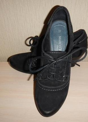Туфли ботинки marco tozzi р. 37 (24см) кожа4 фото