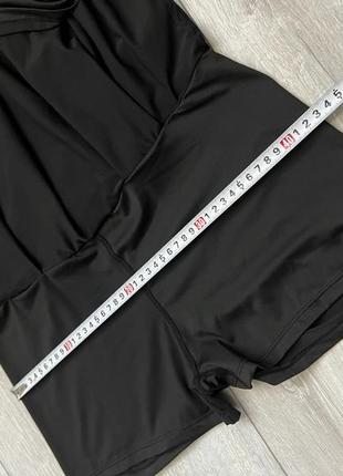 Теннисная юбка с шортами спортивная юбка с шортами для спорта черные шорты с юбкой для фитнеса юбка с шортами м6 фото