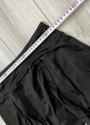 Теннисная юбка с шортами спортивная юбка с шортами для спорта черные шорты с юбкой для фитнеса юбка с шортами м5 фото