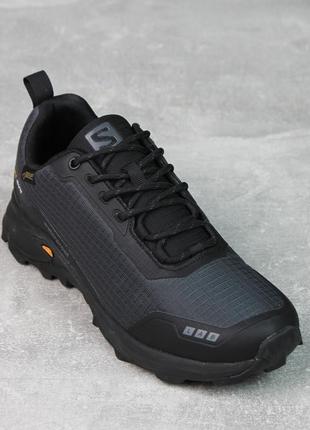 Мужские водонепроницаемые темно-серые термо кроссовки демисезон, весенние, лодочкива обуви весна-осень3 фото