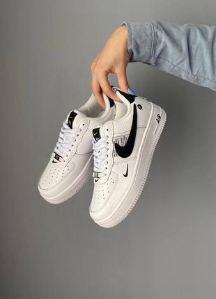 Кроссовки nike air force 1 white/black❗️❗️4 фото