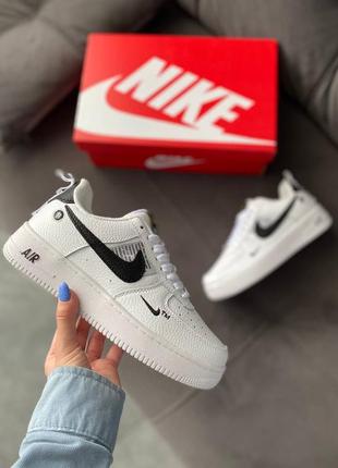 Кроссовки nike air force 1 white/black❗️❗️6 фото