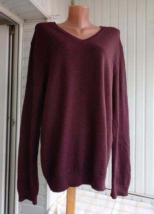 Брендовый шерстяной свитер джемпер большого размера батал.3 фото