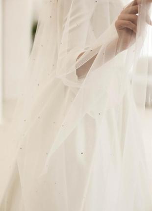 ✨свадебная фата со стразами.