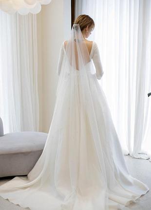 ✨свадебная фата со стразами.