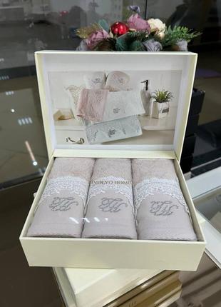 Подарочный набор полотенец от tivolyo home 🤩