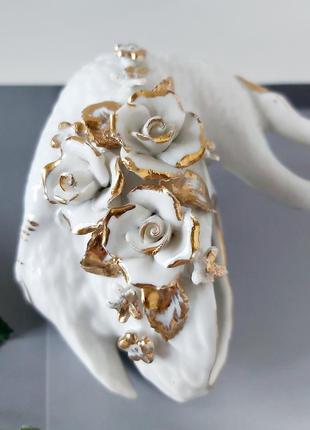 Ваза порцелянова лебідь 5