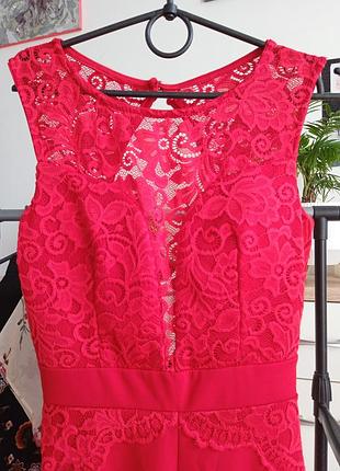 Брючный комбинезон верх гипюр