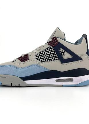 Кроссовки nike air jordan retro 4 military blue