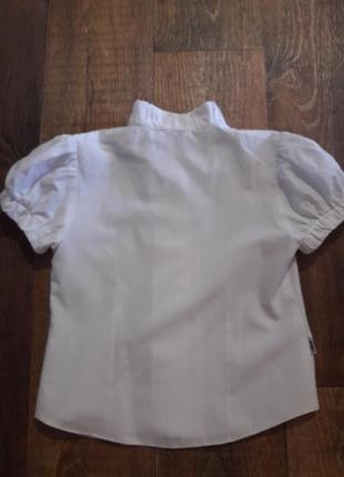 Блуза блузка рубашка на короткий рукав на 6-8 лет2 фото
