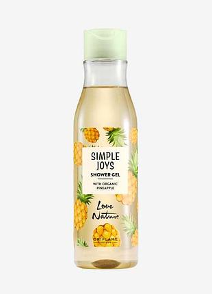 Гель для душа с органическим ананасом simple joys love nature