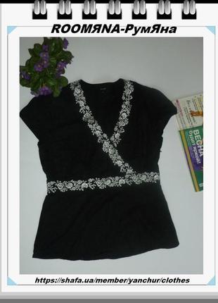 Красива, лляна, блуза, з вишивкою, контраст, linea