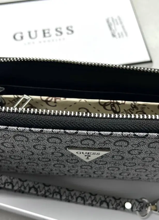Женский кошелек на молнии guess серый на подарок3 фото