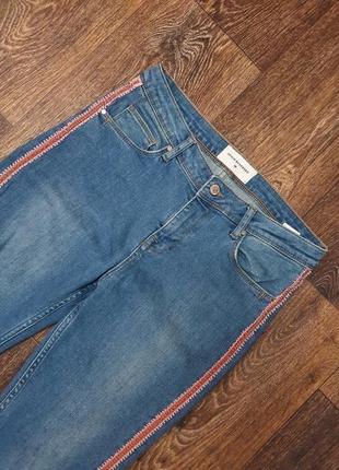 Стильные зауженные джинсы с лампасами reserved denime3 фото