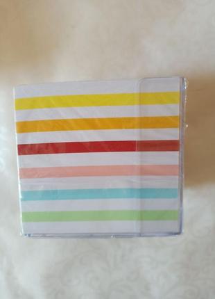 Папір стікер для нотаток 800 шт 8,9 х 8,9 см комбіновані або білі united office 8135