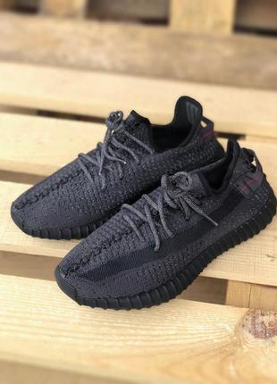 Кроссовки adidas yeezy boost 350 v2 triple black reflective2 фото