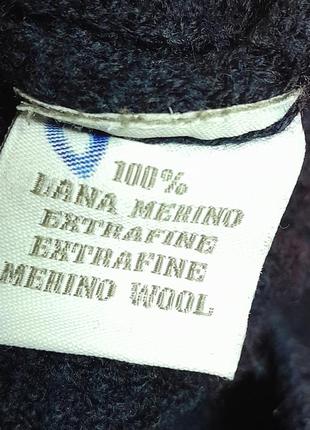 Фірмовий гольф темно-синього кольору зі 100% merino wool filippo de laurentiis made in italy9 фото