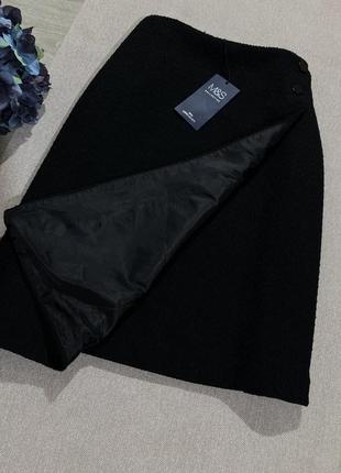 Новая! брендовая актуальная юбка с имитацией запаха в составе шерсть.3 фото