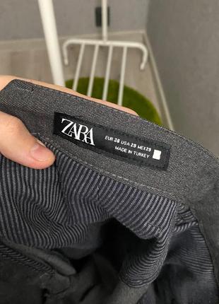 Сірі штани від бренда zara man6 фото