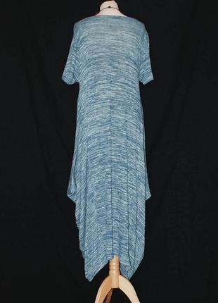 Трикотажное платье с широкими бедрами боками мешок мешком мешковатое4 фото
