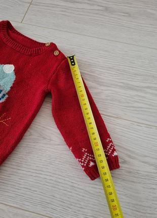 Новорічний светр george зі сніговиком4 фото