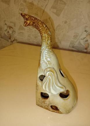 Аромалампа змейка керамика2 фото