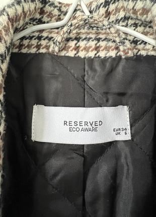 Демісезонне пальто reserved у стані нового8 фото