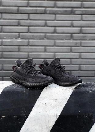 Женские кроссовки adidas yeezy boost 350 v2 black reflective5 фото