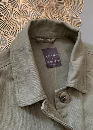 Джинсовая куртка-рубашка с карманами р.м5 фото