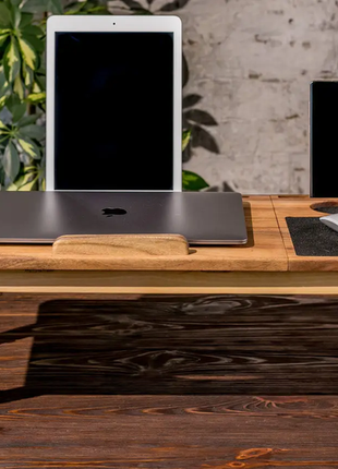 Дерев'яний столик підставка для ноутбука з дерева «laptop idesk» ew-193 фото