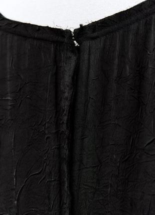 Платье zara жатка черная легкая макси s с потертостями8 фото