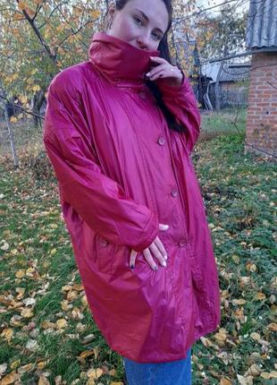 Розовая женская куртка ветровка оверсайз3 фото