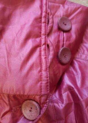 Розовая женская куртка ветровка оверсайз5 фото