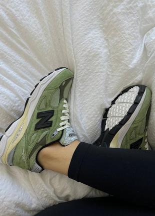 New balance 990 black/green, кросівки, кроссовки