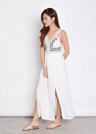 Белое воздушное платье, платье, платье bubba (zimmerman, massimo)