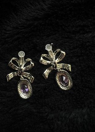 Swarovski камни сваровски серьги пальмы новые розовые вечерние3 фото