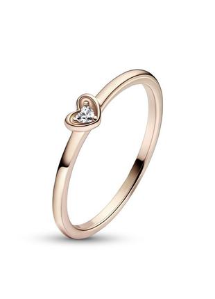 Кольцо колечко кольцо серебро пандора pandora silver s925 ale с биркой и пломбой 925 проба блестящее сердце сплав позолота